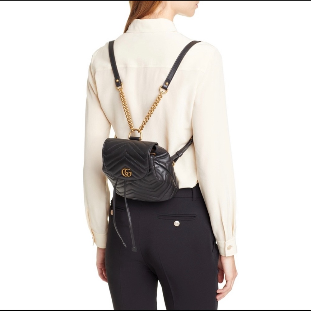 ❌SOLD❌🖤Gucci Marmont Mini Backpack🖤 - Picture 13 of 14